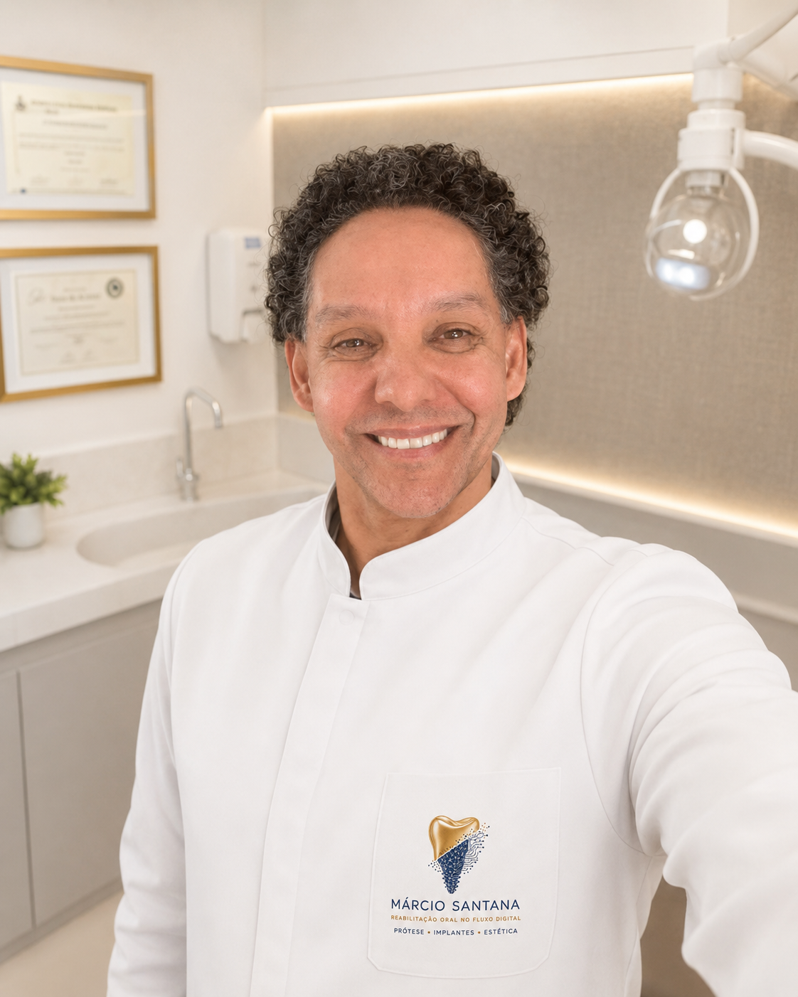 Dr. Márcio Santana em seu consultório